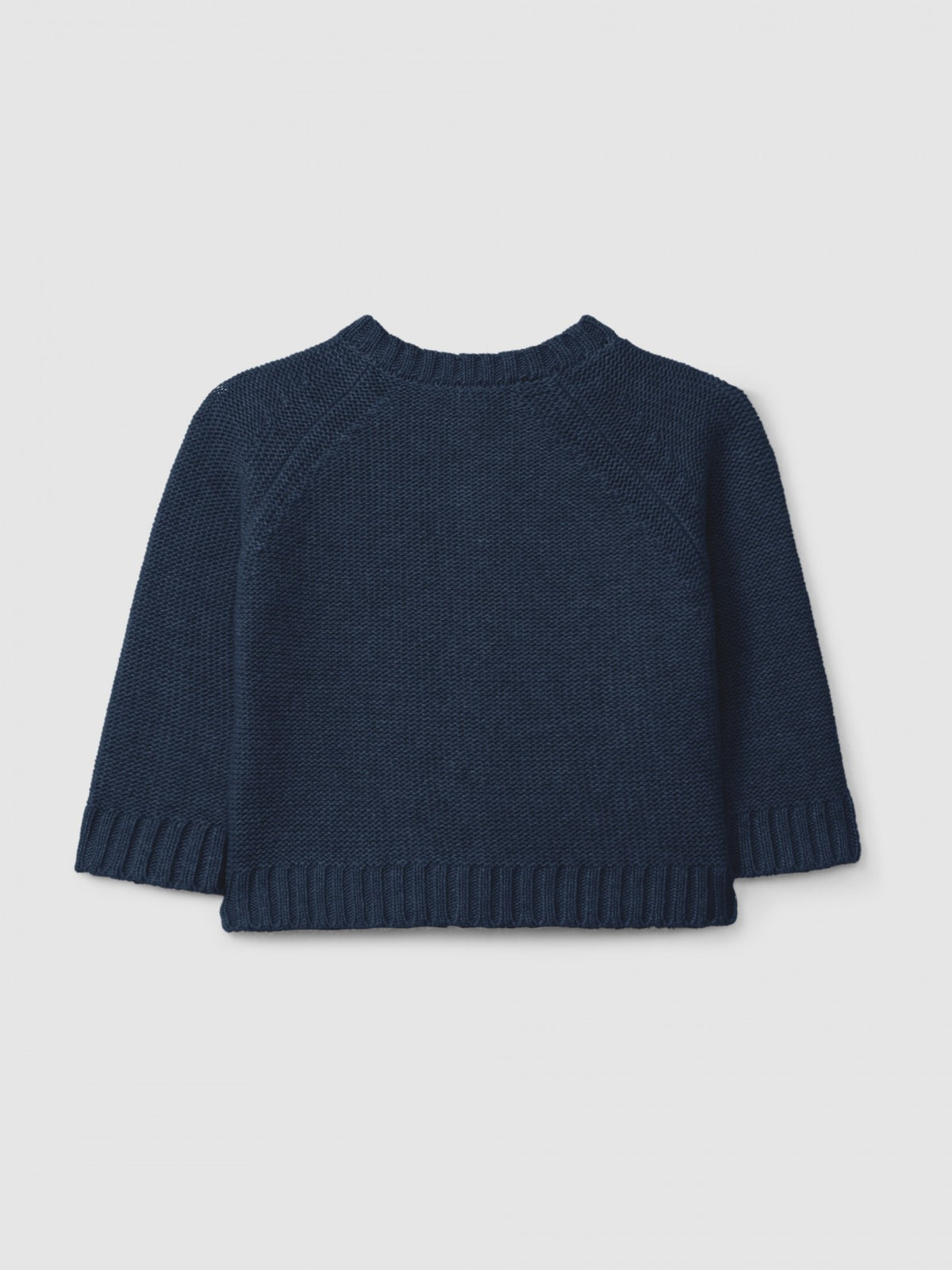 Cardigan a maglia con collo rotondo