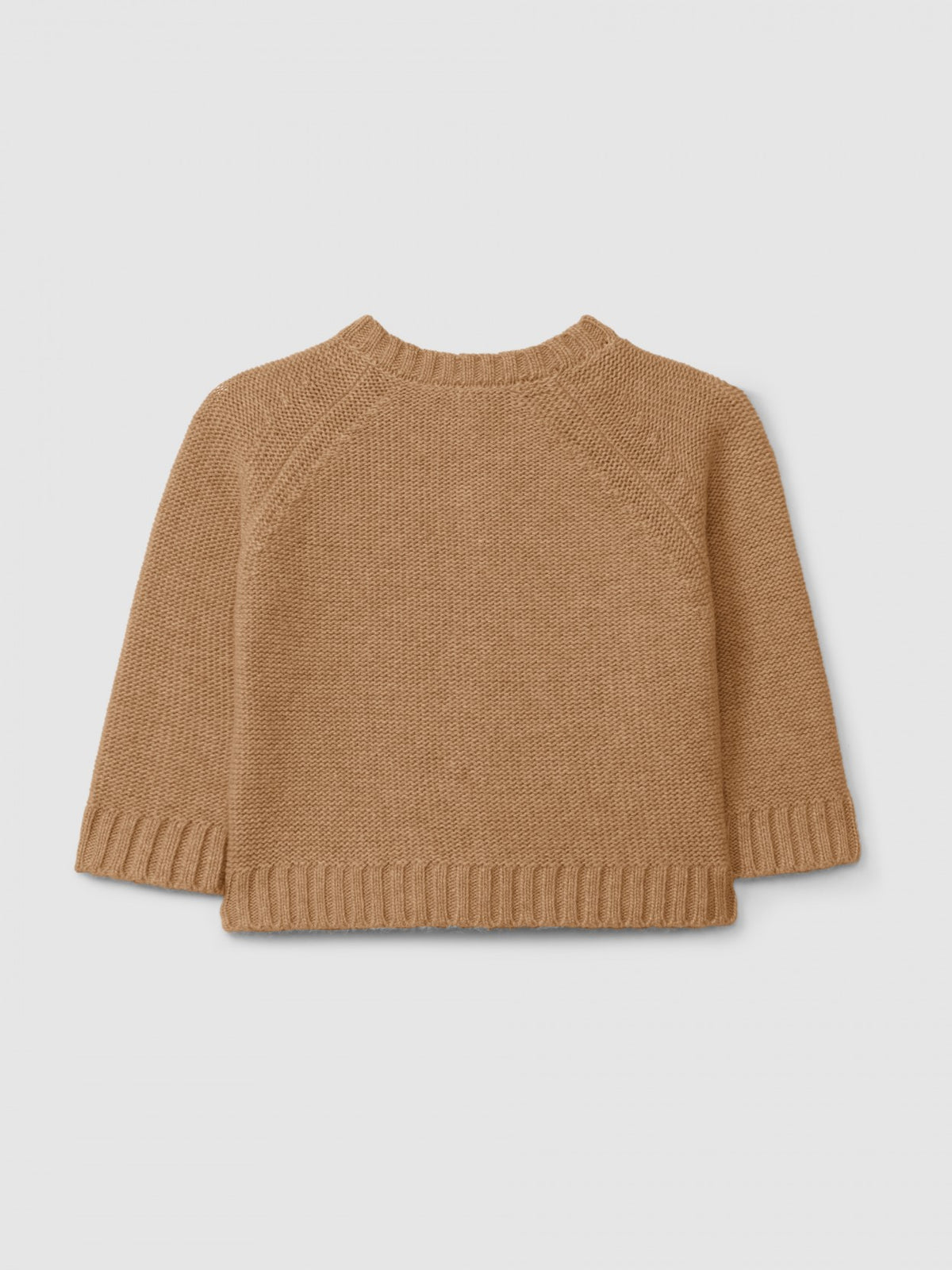 Cardigan a maglia con collo rotondo