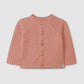 Cardigan a maglia con collo rotondo