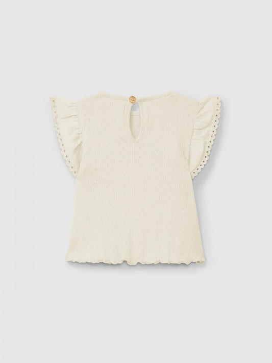 Top con manica arricciata top