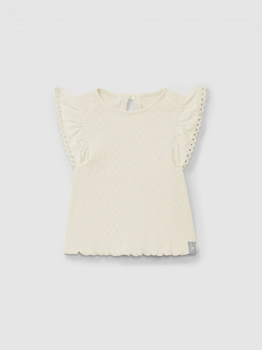 Top con manica arricciata top