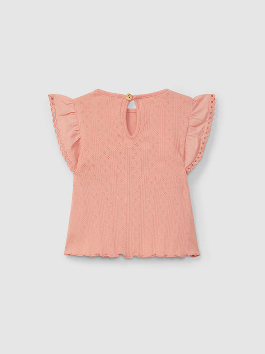 Top con manica arricciata top