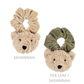 Scrunchy in velluto con orsetto scrunchy