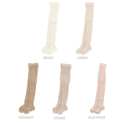 Collant a Coste Bambina Neonato - Calzamaglia Elasticizzata Woolyorganic calzamaglia