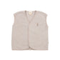 Gilet in felpa di cotone organico