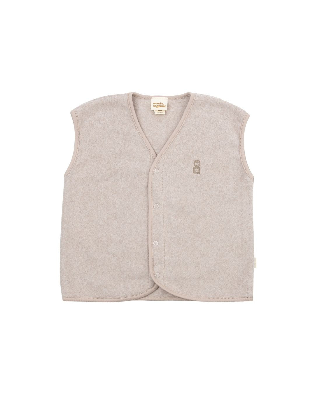 Gilet in felpa di cotone organico