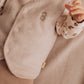 Gilet neonato in felpa di cotone organico