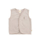 Gilet neonato in felpa di cotone organico