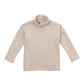 maglia collo alto in cotone organico