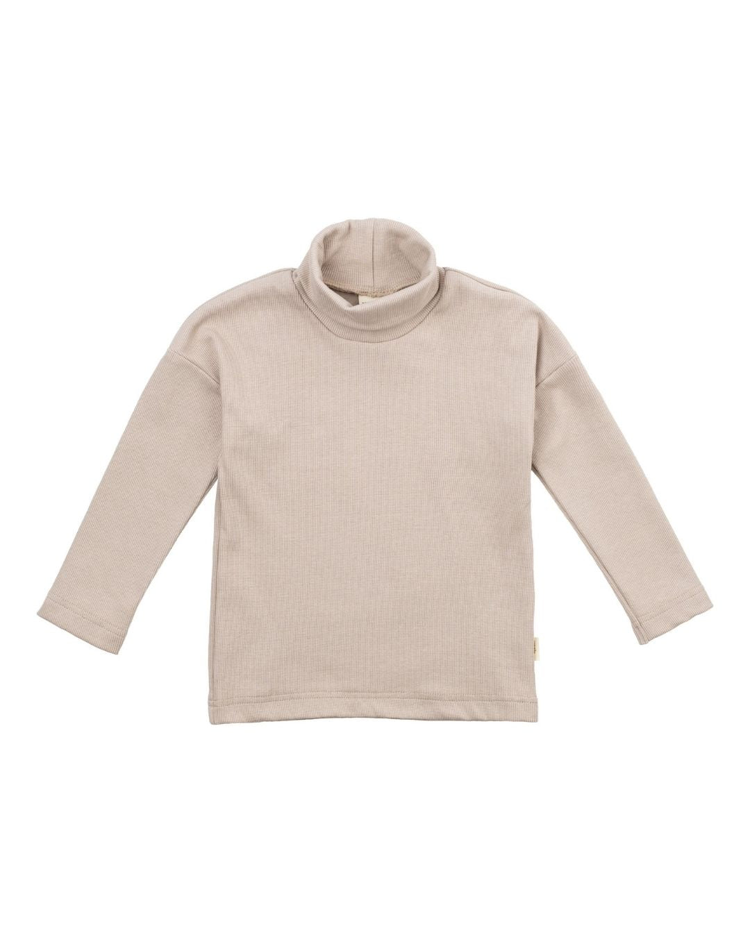 maglia collo alto in cotone organico