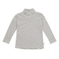 Maglia Collo Alto Righe Bambina - Cotone GOTS Lana Merino Seta Woolyorganic maglia