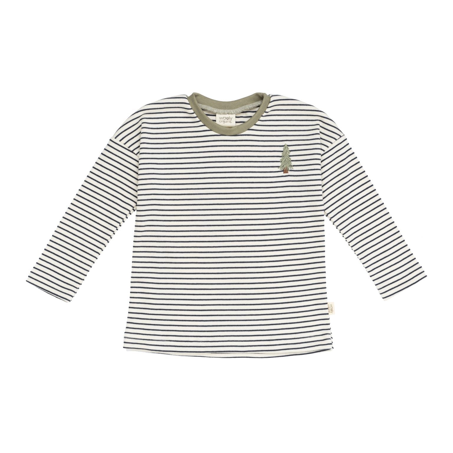 Maglia a Righe Bambini Unisex - Cotone GOTS Lana Merino Seta Woolyorganic maglia