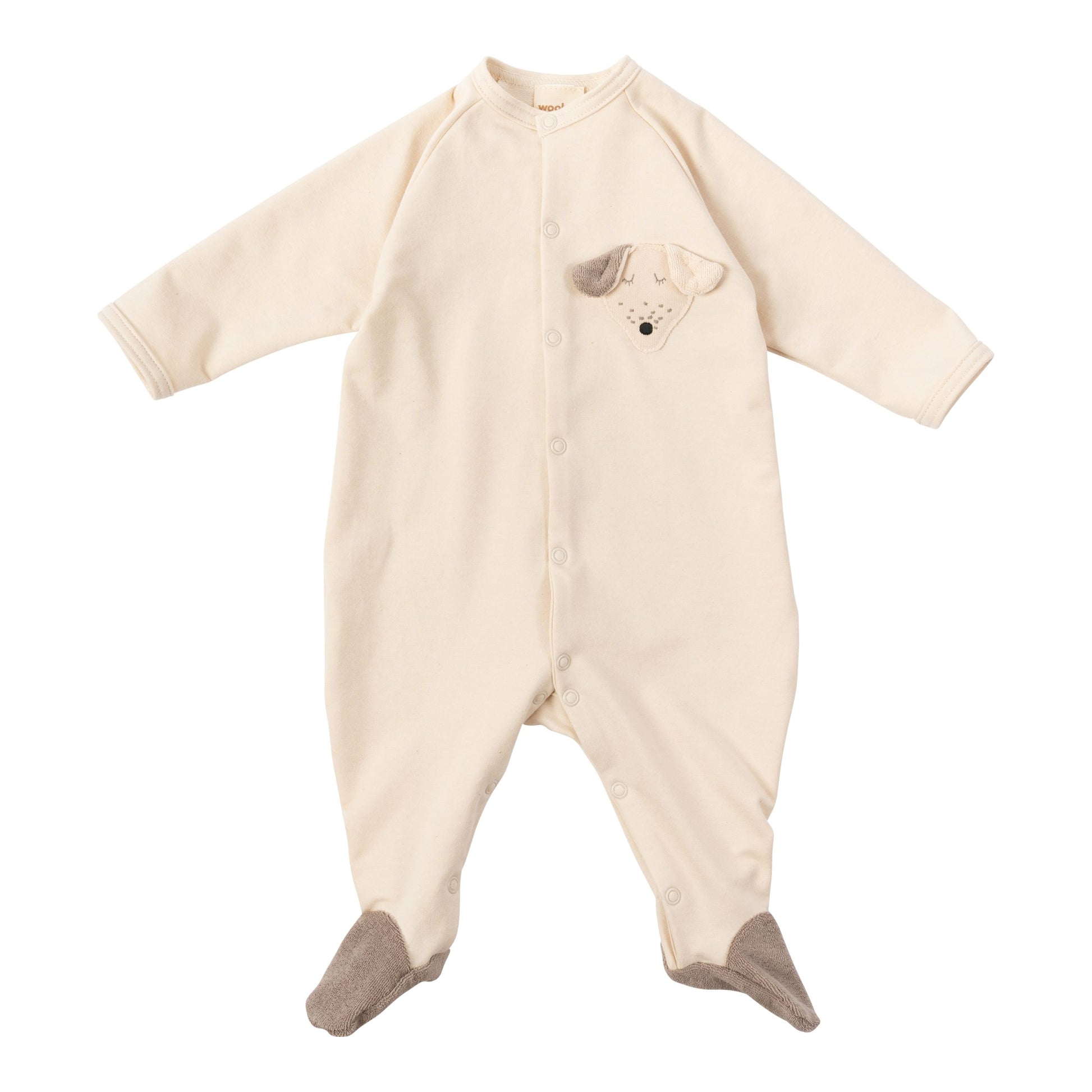 Tutina french terry con piedini Tutina