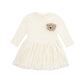 Vestito Bambina Orsetto Gonna Tulle - Cotone GOTS Certificato Woolyorganic vestito
