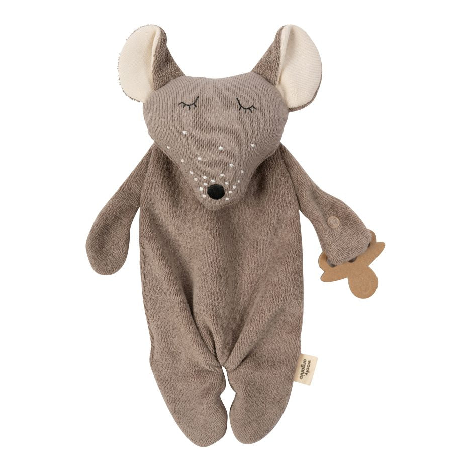 Baby comforter con porta ciuccio doudou